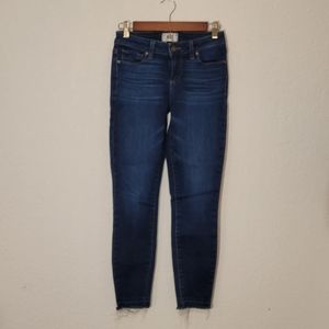 PAIGE Verdugo Ankle Frayed Hem Skinny